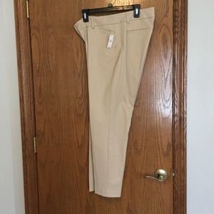 Talbots straight leg crop curvy pants with stretch